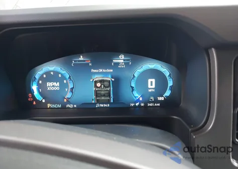 2025 Ford Bronco Big Bend from USA, damaged, VIN 1FMDE7BH7SLA43844